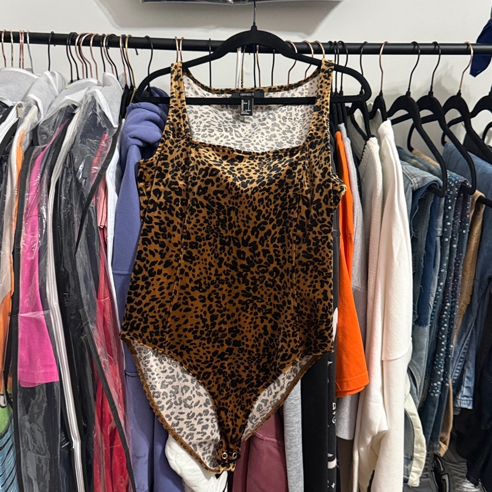 Forever 21 Leopard Print Bodysuit